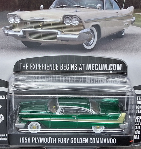 CHASE Greenlight - 1958 Plymouth Fury - Golden Commando - GREEN MACHINE