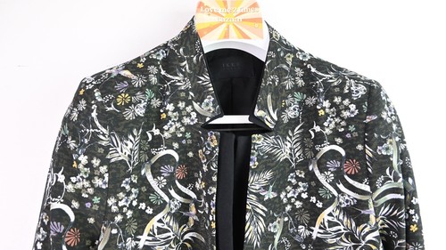 IKKS classic tailored blazer in woodland floral print size 44/UK14 - Picture 9 of 19