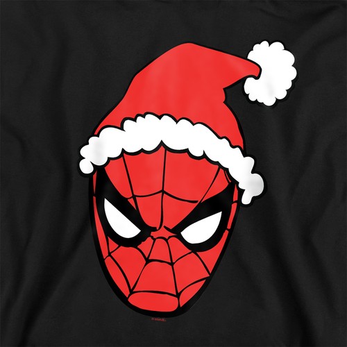 Marvel Spiderman Santa Hat Kinder Hoodie, Marineblau, 5-13 Jahre - Bild 2 von 4
