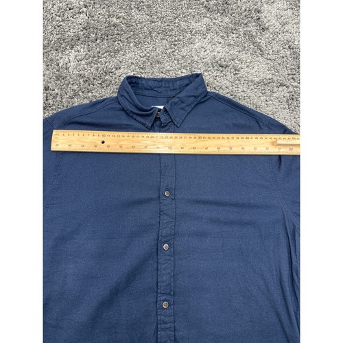 Jack&Jones Camisa Hombre L Azul Marino 100% Algodón Manga Larga Estilo Informal - Imagen 7 de 7