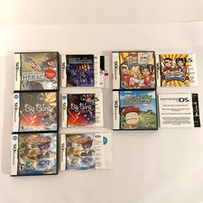 Nintendo DS Game Cases Only Lot Of 5 Empty Cases Most With Manuals/Instructions