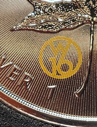 Silbermünze Maple Leaf 2020 Privy Mark W16 in Originalkapsel 1 Unze Feinsilber