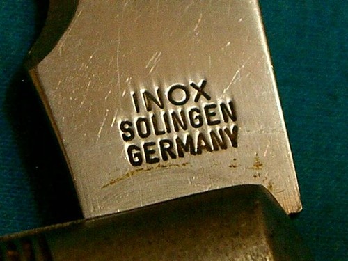 VINTAGE SOLINGEN GERMANY JUMBO EXPLOSIVES DEMOLITION FUSE SPLITTER UTILITY KNIFE - Picture 5 of 9