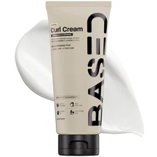BASED Curl Cream, Defines Curls, Controls Frizz, Medium Hold, Hydrates & Nourish