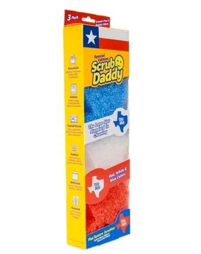 Scrub Daddy Special Edition FlexTexture Scrubber 3er Pack Texas Shape Schwamm - Bild 2 von 7