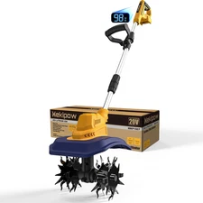 Cordless Garden Tiller Cultivator Compatible with Dewalt 20V/60V MAX Battery, 25