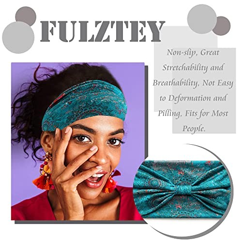 Boho African Headbands for Women Hair Vintage Stretchy Wide Knotted Hairbands - Picture 4 of 7