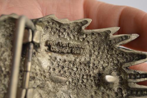 2 Vintage Harley Davidson Belt Buckles Motorcycle Eagle Broken Wings Motorcycle - Picture 7 of 7