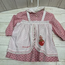Vintage 1980's Strawberry Shortcake Girls Dress Clean