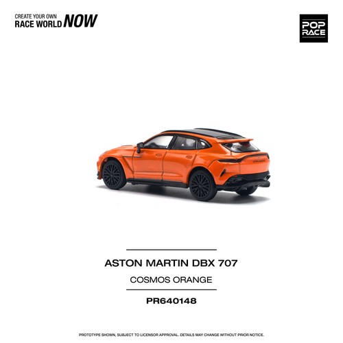 POPRACE 1/64 ASTON MARTIN DBX 707 - COSMOS ORANGE Model Car - Picture 4 of 9
