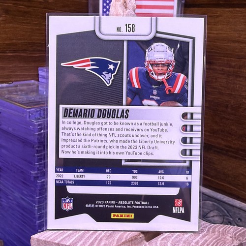 🏈 2023 Demario Douglas RC New England Patriots Panini - Absolute #158 NFL  - Bild 2 von 2