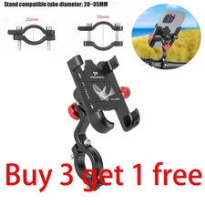 360° Aluminium Motorcycle Handlebar Cell Phone Mount Holder Bicycle GPS Bracket-