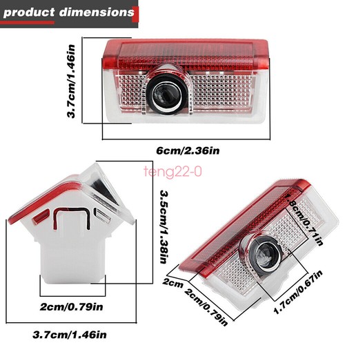 2x Car Door Projector Mercedes LOGO Light Ghost Shadow Laser For Benz A B C E - Foto 8 di 12