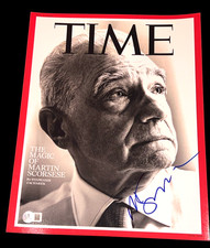 MARTIN SCORSESE SIGNED AUTOGRAPH 11x14 PHOTO TIME MAGAZINE BECKETT BAS COA