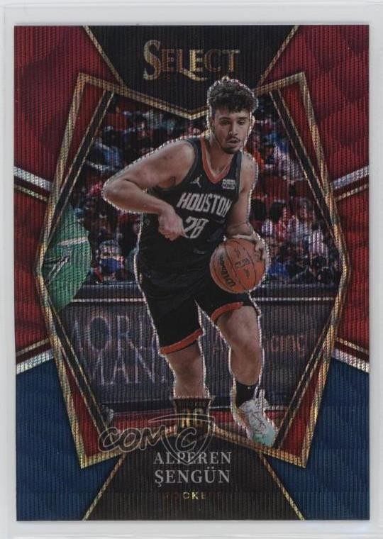 2021 Panini Select Premier Level Tri-Color Prizm Alperen Sengun #114 Rookie RC