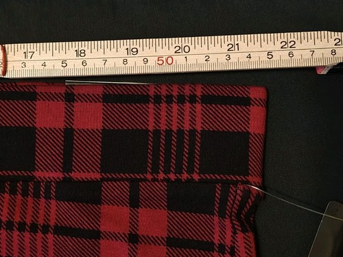 Torrid Cotton/Spandex Full Length Leggings Red & Black Plaid Size 4 - Picture 4 of 14