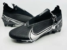 Nike Mens 11 WIDE Vapor Edge Elite 360 Flyknit Black Football Cleat CV6317-001