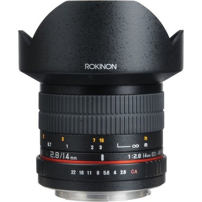 (Open Box) Rokinon 14mm f/2.8 IF ED UMC Lens For Canon EF