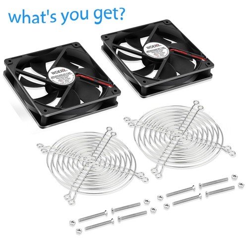 120 mm x 25 mm DC Hochleistungs 12 V wasserdichter Lüfter IP68 Dual Kugellager 2er-Pack - Bild 2 von 7
