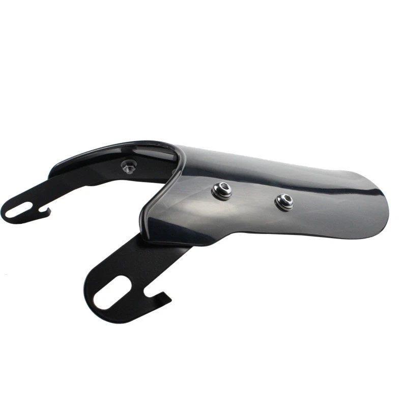 5-7" Motorcycle Black Universal Headlight Fairing Windshield Windscreen Shield Foto 4 de 4