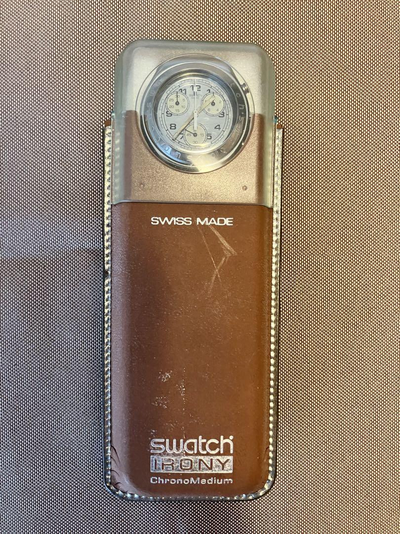 Swatch Irony Chrono Medium YMS101G Black Aluminum Quartz