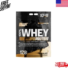 Nutrex 100% WHEY Protein Powder Bulk Size Whey Isolate Blend 128 Servings 10 LB