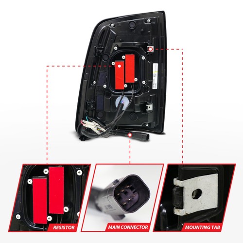 ANZO 311482A Full LED Tail Lights for Ram 2500/3500 2019-2024 Black Pair - Picture 5 of 6