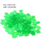 100Pcs Luminous Aquarium Cobblestones Fish Tank Pebbles Gravel Garden Rocks
