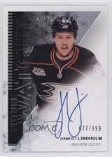 2013-14 SP Authentic Future Watch /999 Hampus Lindholm #287 Rookie Auto RC