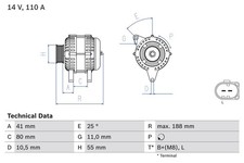 ALTERNATOR 0 986 046 060