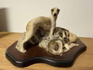 Vintage Killyglen Greyhound / Whippet Figurine Signed And Dated 1993