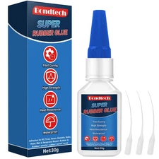 Rubber Glue 30 g, Super Glue for Rubber, Clear Instant Adhesive for Tire, Sho...