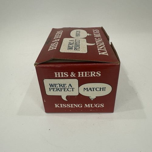Enesco His & Her Perfect Match Kissing Mugs - Picture 2 of 13