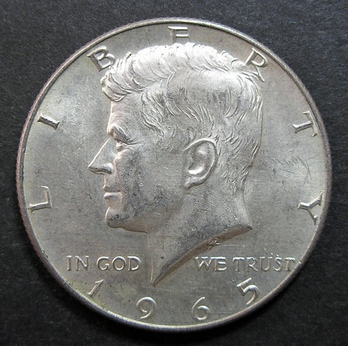 USA Kennedy 40% Silber Half Dollar 1965 P
