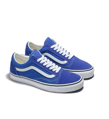 Vans Old Skool shoes in a dazzling blue canvas and suede Size M4/ W 5.5 NWOB
