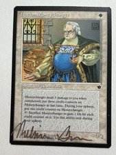 Magic MTG Fallen Empires Icatian Moneychanger Signed by Melissa Benson