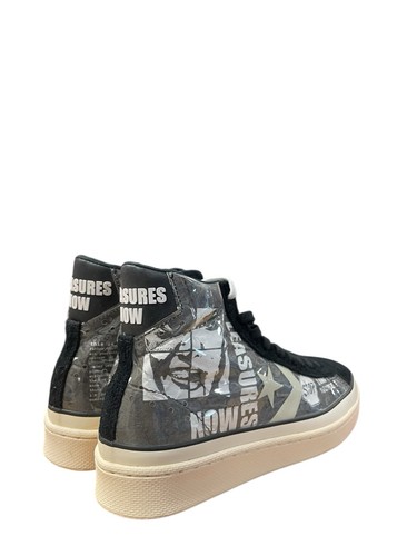 Converse Pro Leather Mid Pleasures Men’s Sz 10.5 Casual Shoe White Black Sneaker - Picture 9 of 9