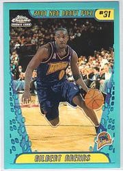 2001-02 Topps Chrome Refractors #157 Gilbert Arenas - BSK