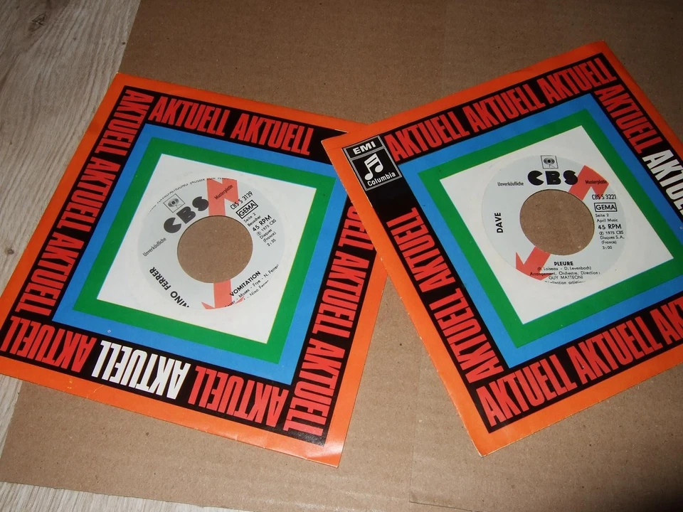 DAVE : MON COEUR PROMO ONLY 7" 1975+NINO FERRER : MINT JULEP PROMO ONLY 7" 1975 - Bild 2 von 2