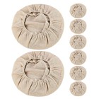 8 Stück Brotgärkörbchen-Stoffeinlage - Backteigkorb-Abdeckung aus natürlichem