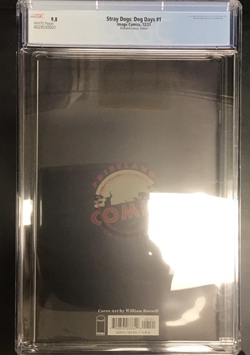 CGC 9.8 STRAY DOGS DOG DAYS #1 SAW III MOVIE POSTER VARIANT BY WILLIAM RUSSELL - Picture 3 of 3