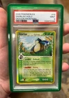 2006 Pokemon Snorlax EX Dragon Frontiers Holo #10/101 PSA 9 With Guard