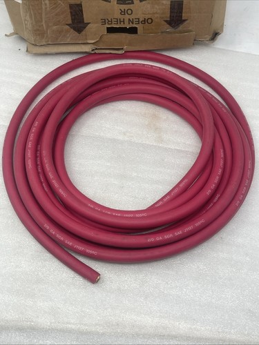 25’ Napa Belden 2/0 AWG/GA Red Battery Cable, Heavy Duty Marine, 736112 - Picture 2 of 8
