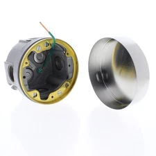 Hubbell 3" x 2.63" Adjustable Concrete Floor Box Round Shallow 16.8 Cu In B2520