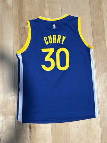 STEPH CURRY #30 YOUTH L GOLDEN STATE WARRIORS JERSEY NBA BASKETBALL JORDAN - Picture 2 of 2