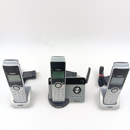 VTech IS8121-3 Cordless Phone System Bluetooth Answering Machine 3 Handsets - Picture 5 of 11