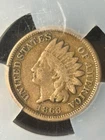 1863 Indian Head Cent 1C Civil War Era Penny