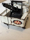 Vintage Tonka Jeep AA Wrecker Tow Truck White Pressed Steel Toy 1960s Boom Works