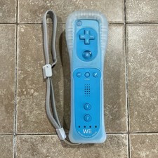 OEM Nintendo Wii Remote Wiimote BLUE w/ Wii Motion Plus RVL-036 Tested Official