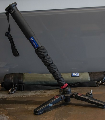 NEW Leofoto MP-326C Carbon Fibre 6-Section Monopod + Carry Case + Monopod Suppor - Picture 11 of 11